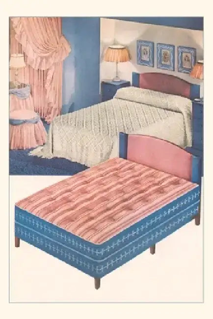 Vintage Journal Bedroom Suite with Mattress by Found Image Press