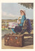 Vintage Journal Woman Awaiting Train by Found Image Press