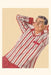 Vintage Journal Sleeping Man in Pajamas by Found Image Press