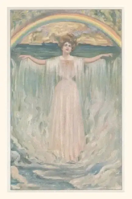 Vintage Journal Woman with Rainbow by Found Image Press
