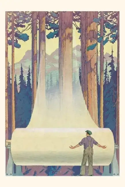 Vintage Journal Paper from Ponderosa Pines by Found Image Press