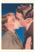 Vintage Journal Couple with Masks Kissing by Found Image Press