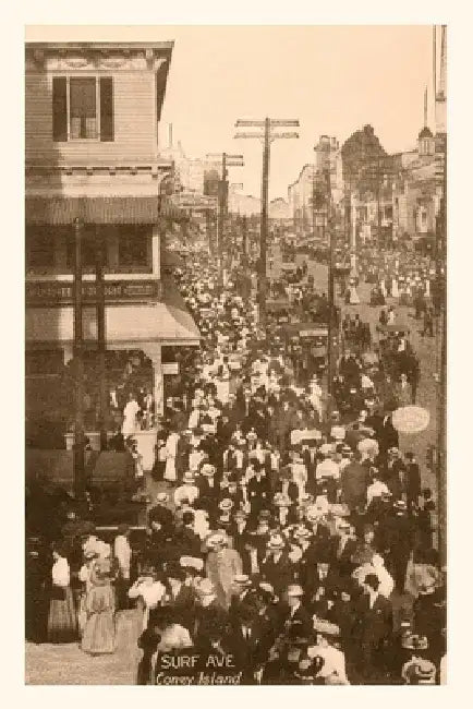 Vintage Journal Surf Avenue, Coney Island, New York by Found Image Press