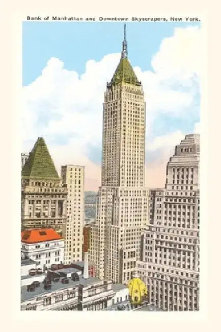 Vintage Journal Bank of Manhattan, New York City by Found Image Press
