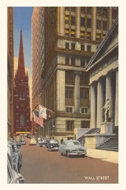 Vintage Journal Wall Street, New York City by Found Image Press