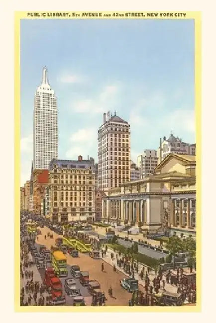 Vintage Journal Public Library, New York City by Found Image Press