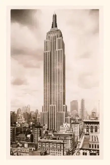 Vintage Journal Empire State Building by Found Image Press