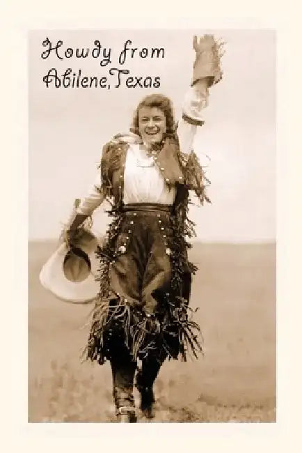 Vintage Journal Howdy from Abilene, Texas by Found Image Press