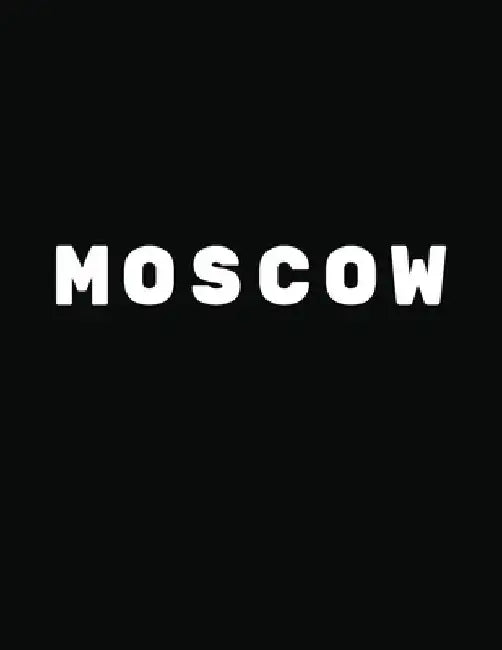 Moscow: Black and White Decorative Book to Stack Together on Coffee Tables, Bookshelves and Interior Design - Add Bookish Char by Bookish Charm Decor