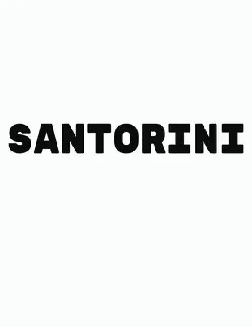 Santorini: Black and White Decorative Book to Stack Together on Coffee Tables, Bookshelves and Interior Design - Add Bookish Char by Bookish Charm Decor