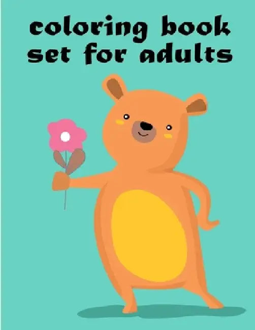 Coloring Book Set For Adults: Easy and Funny Animal Images by J. K. Mimo