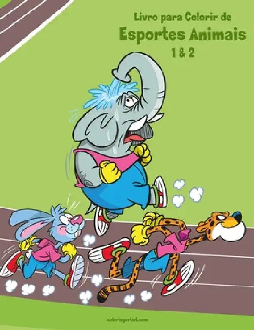 Livro para Colorir de Esportes Animais 1 & 2 by Snels, Nick