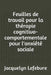 Feuilles de travail pour la thérapie cognitivo-comportementale pour l'anxiété sociale by Lefebvre, Jacquelyn
