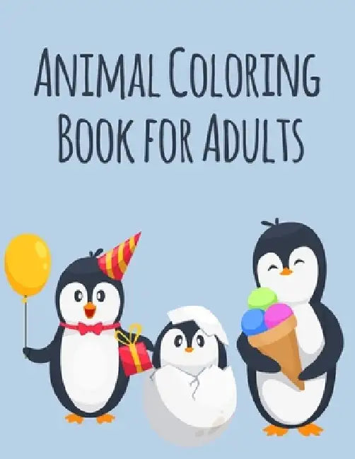 Animal Coloring Book For Adults: An Adorable Coloring Book with funny Animals, Playful Kids for Stress Relaxation by J. K. Mimo