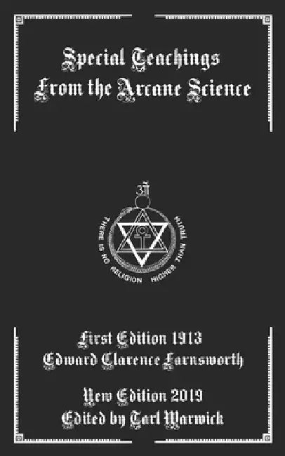 Special Teachings from the Arcane Science by Tarl Warwick
