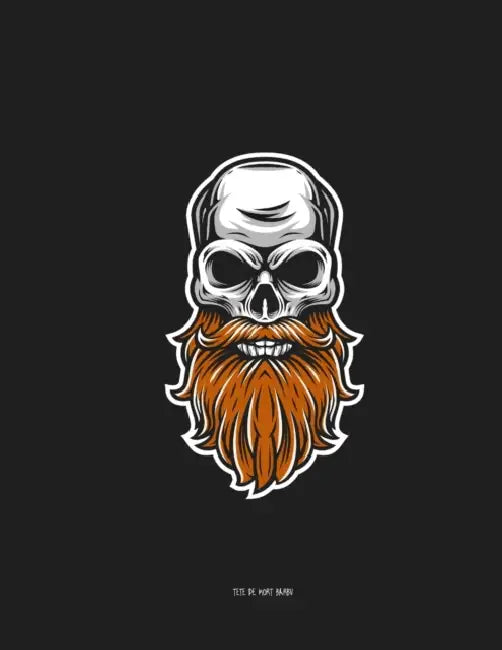 Tête de mort barbu: carnet de note by Créations Rebelles