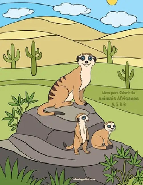 Livro para Colorir de Animais Africanos 4, 5 & 6 by Snels, Nick