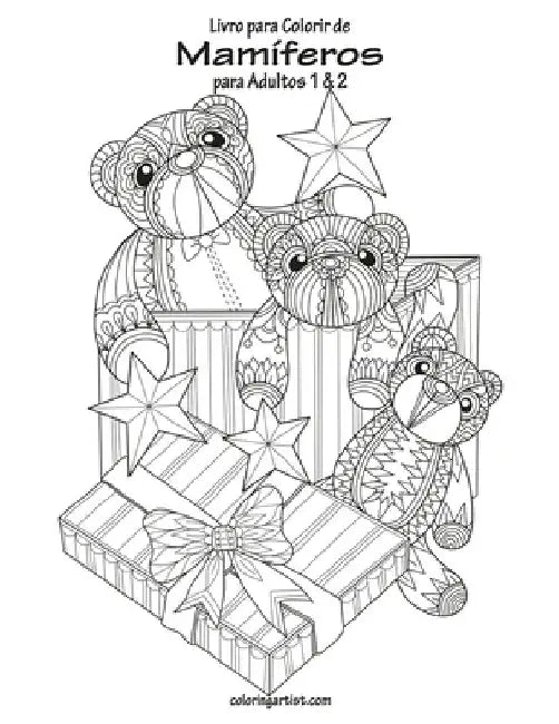 Livro para Colorir de Mamíferos para Adultos 1 & 2 by Snels, Nick