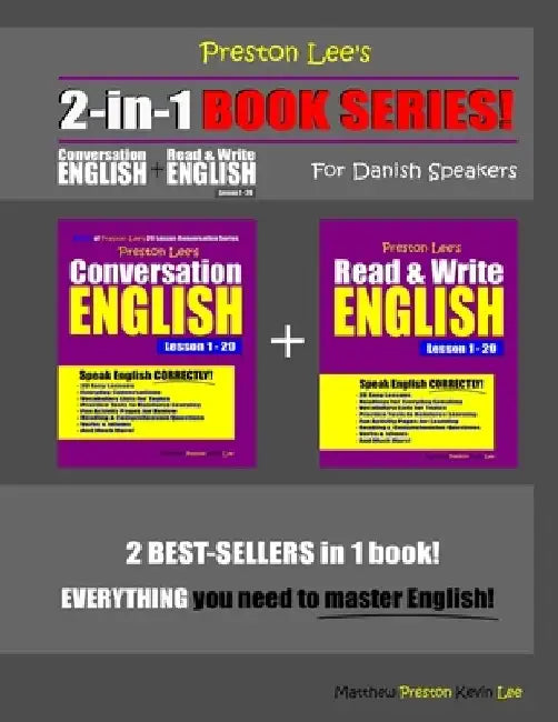Preston Lee's 2-in-1 Book Series! Conversation English & Read & Write English Lesson 1 - 20 For Danish Speakers by Matthew Preston