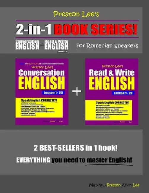 Preston Lee's 2-in-1 Book Series! Conversation English & Read & Write English Lesson 1 - 20 For Romanian Speakers by Matthew Preston