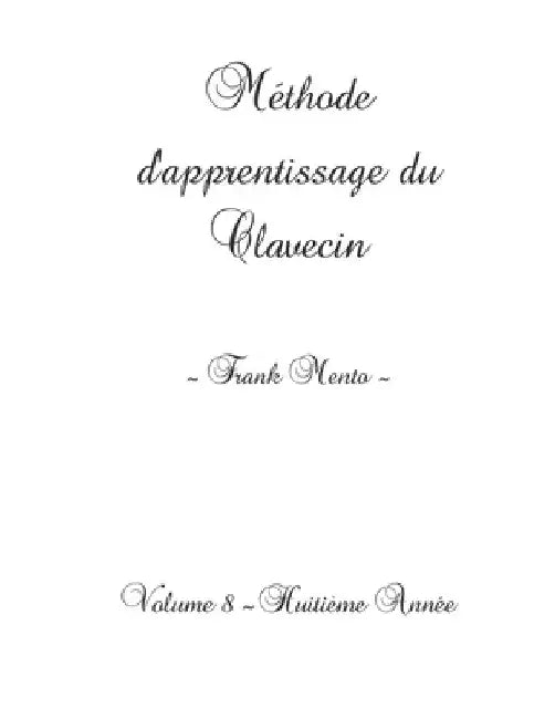 Méthode Clavecin - Volume 8 by Nowe, Sylvain
