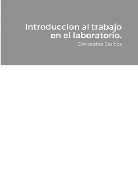 Introduccion al trabajo en el laboratorio.: Conceptos Básicos by Raúl Sánchez Caravaca