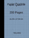 Papier Quadrillé 200 Pages 21,59 x 27,94 cm by Tailivan, Jo