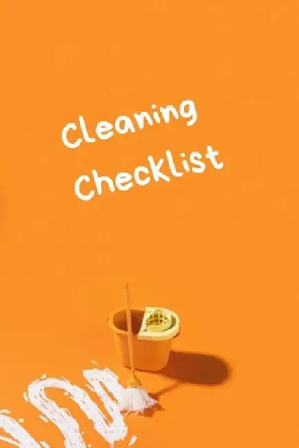 cleaning checklist by Planner Book