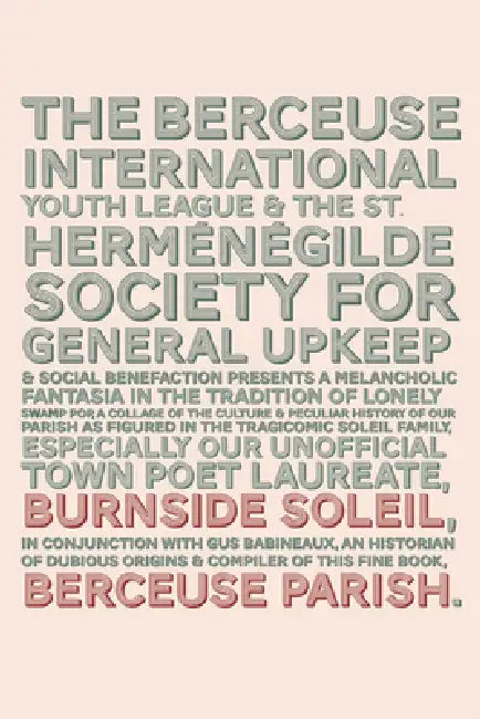Berceuse Parish: Poems Volume 13 by Burnside Soleil