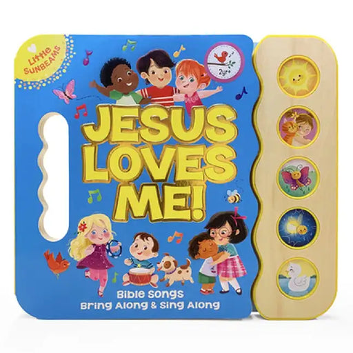 Jesus Loves Me: Song Book Wood Module with Handle by Ginger Swift
