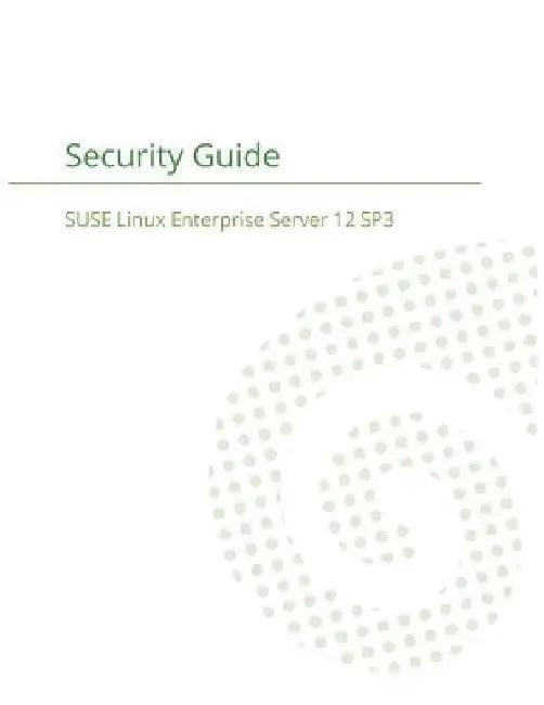 SUSE Linux Enterprise Server 12 - Security Guide by Suse LLC