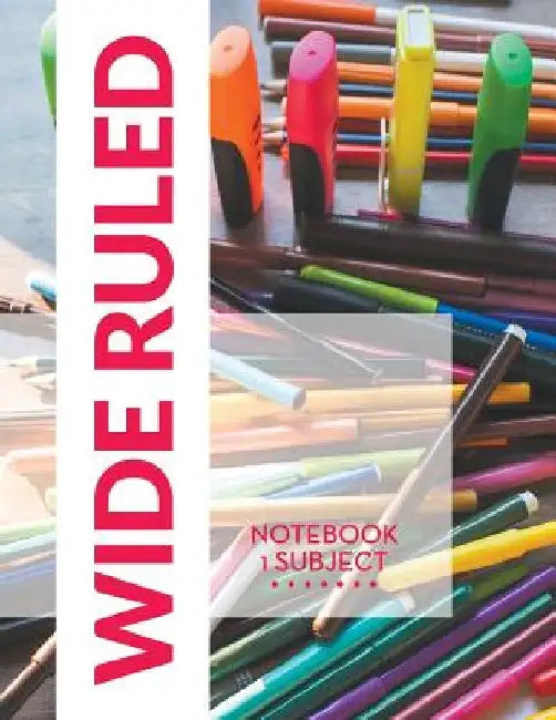 Wide Ruled Notebook - 1 Subject by Speedy Publishing LLC