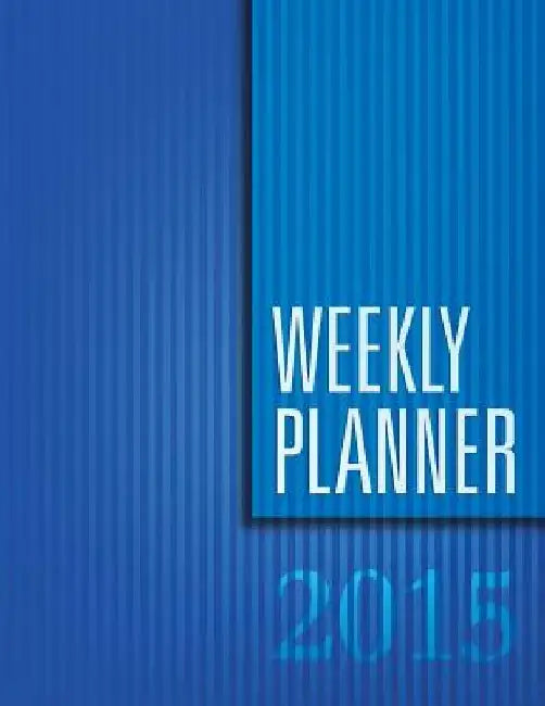 Weekly Planner 2015 by Speedy Publishing LLC