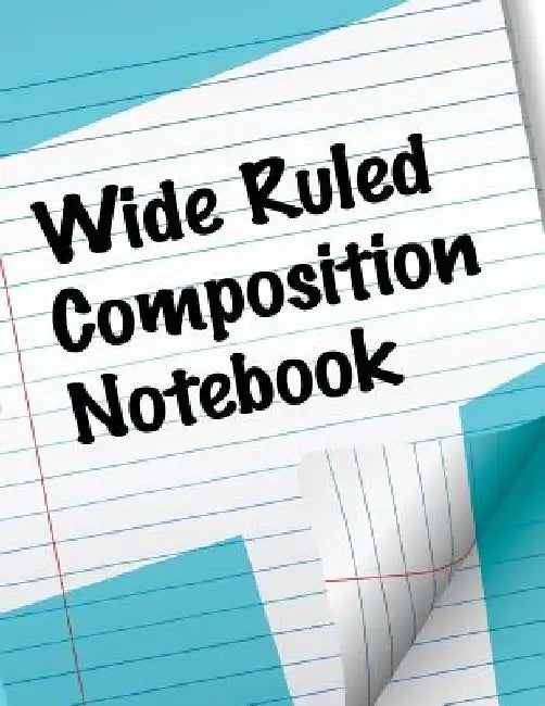 Wide Ruled Composition Notebook by Speedy Publishing LLC