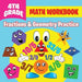 4th Grade Math Workbook: Fractions & Geometry Practice by Baby Professor