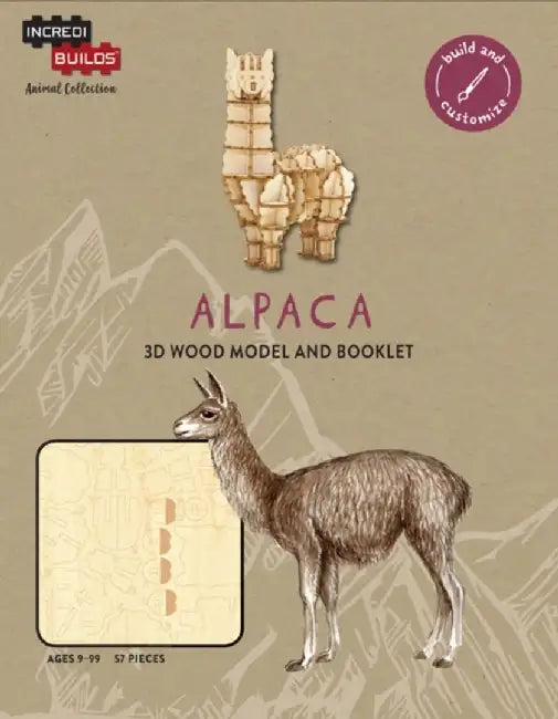 IncrediBuilds Animal Collection: Alpaca by Insight Editions