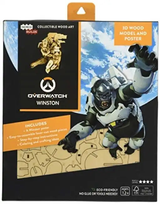 IncrediBuilds: Overwatch: Reinhardt 3D Wood Model and Poster by Insight Editions