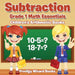 Subtraction Grade 1 Math Essentials Children's Arithmetic Books by Prodigy Wizard Books