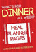 What's for Dinner All Week? Meal Planner Pages by @. Journals and Notebooks