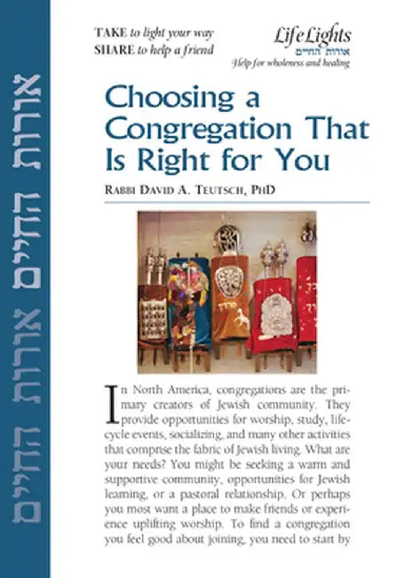 Choosing a Congregation That Is Right for You-12 Pk by Jewish Lights Publishing
