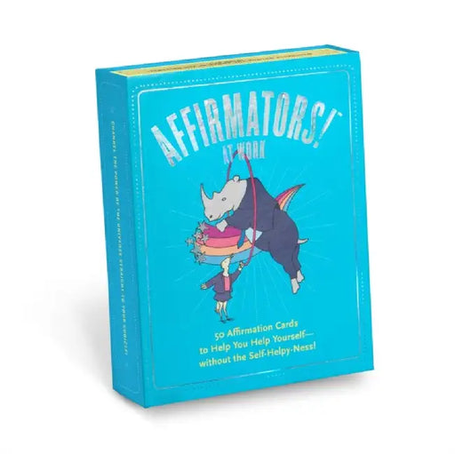 Knock Knock Affirmators! at Work: 50 Affirmation Cards to Help You Help Yourself?—without the Self-Helpy-Ness!