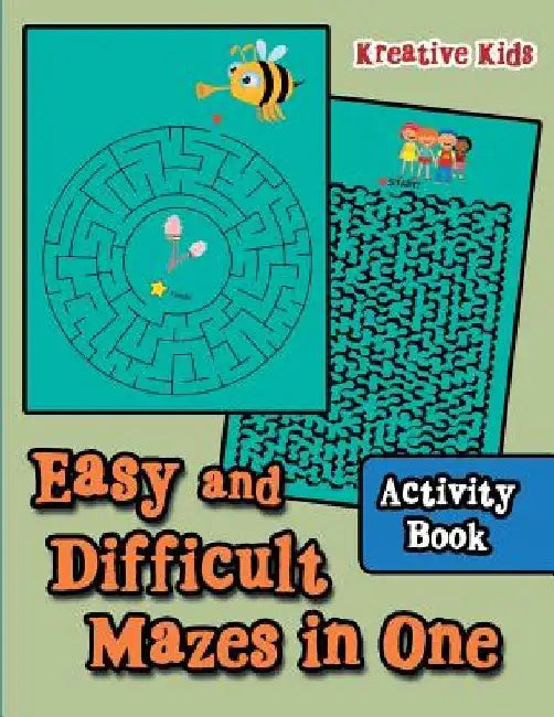 Easy and Difficult Mazes in One Activity Book by Kreative Kids