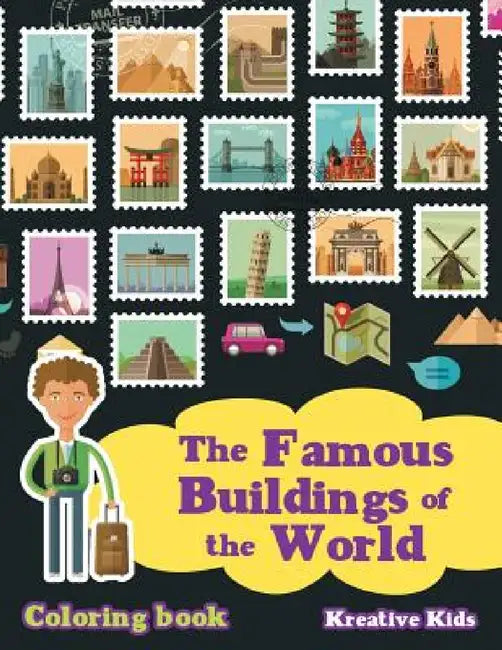 The Famous Buildings of the World Coloring Book by Kreative Kids