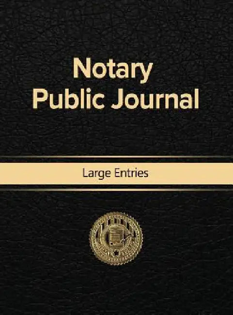 Notary Public Journal Large Entries by Notary Public