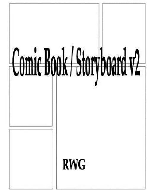 Comic Book / Storyboard v2: 50 Pages 8.5" X 11" by Rwg