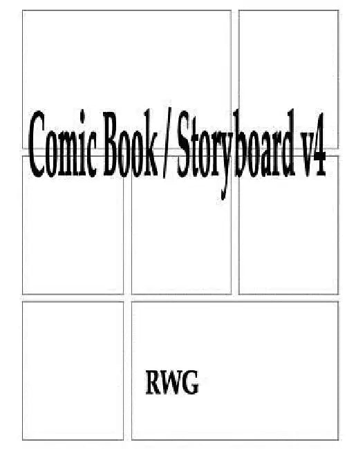 Comic Book / Storyboard v4: 50 Pages 8.5" X 11" by Rwg