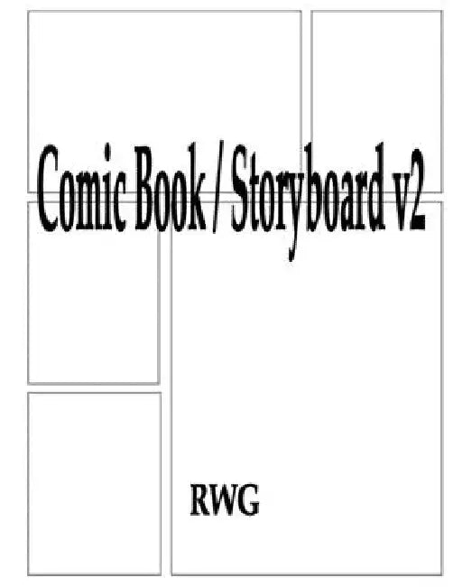 Comic Book / Storyboard v2: 50 Pages 8.5" X 11" by Rwg