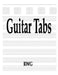 Guitar Tabs: 150 Pages 8.5" X 11" by Rwg