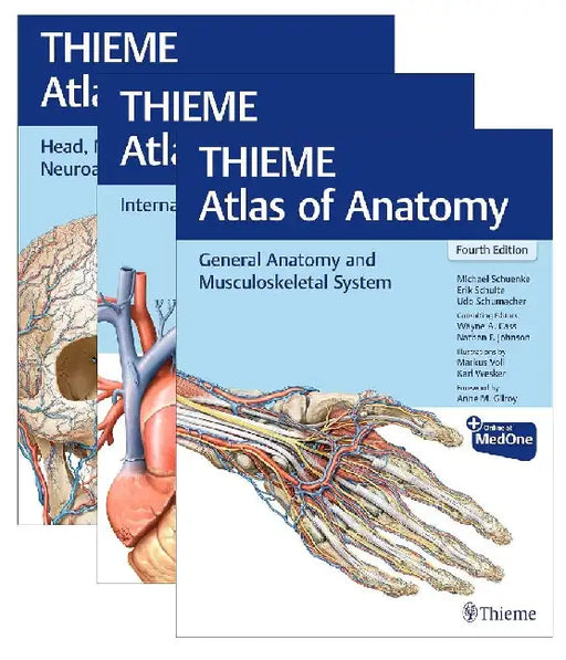 THIEME Atlas of Anatomy, Three Volume Set, Fourth Edition by Michael Schunke