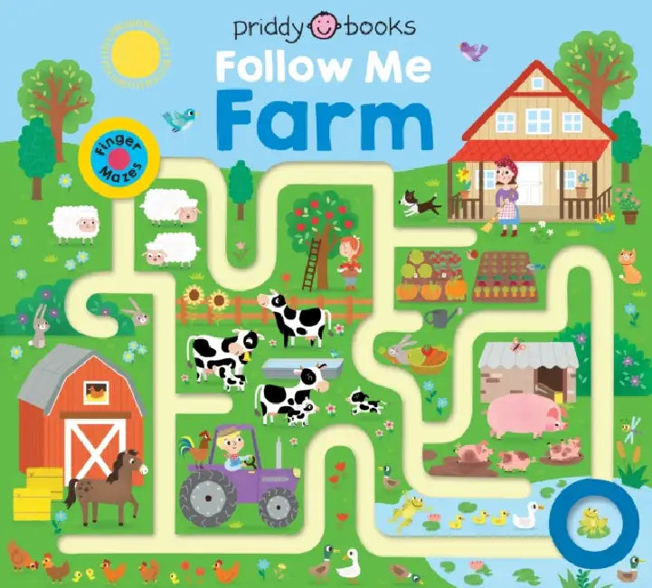 Maze Book: Follow Me Farm by Roger Priddy